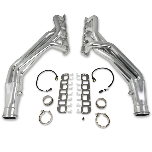 JBA Performance Exhaust 6966SJS 1 7/8" Header Long Tube Stainless Steel 08-2020 Challenger 5.7/6.1/6.2/6.4L 05-2020 Charger/300C/Magnum 5.7/6.1/6.2/6.4L Silver Ceramic