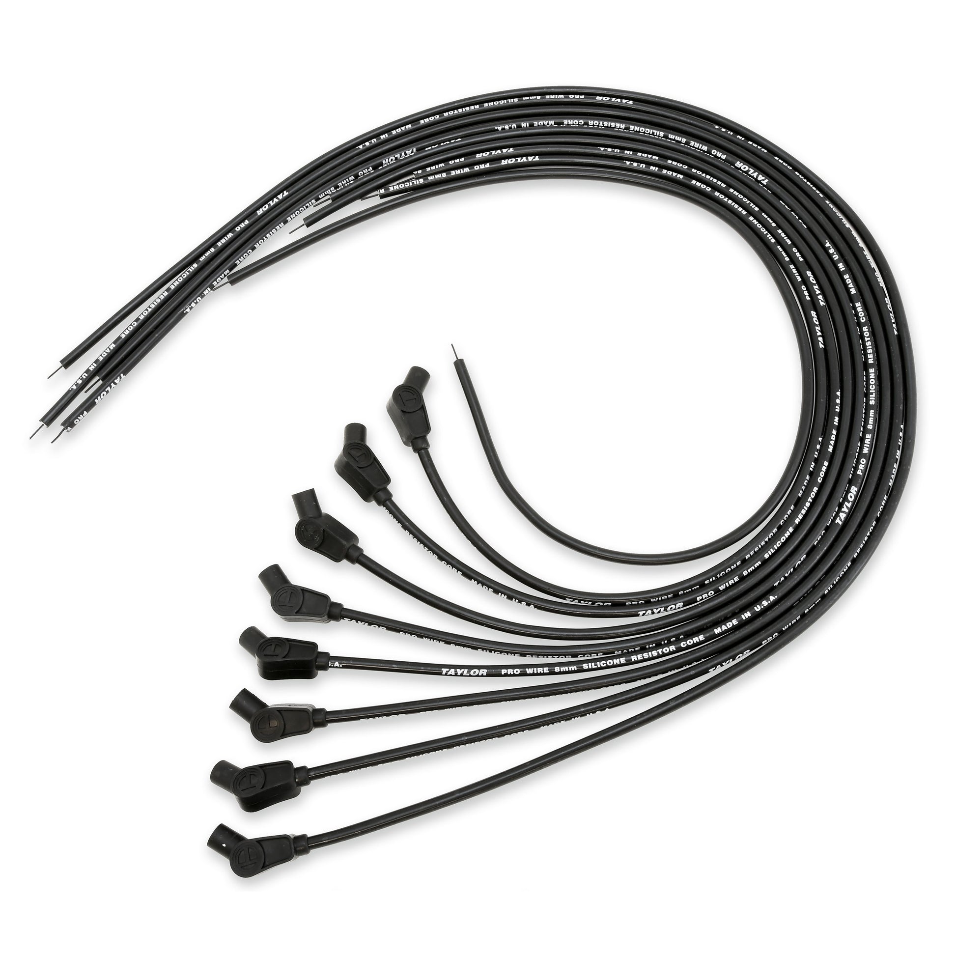 Taylor Cable 70053 8mm Pro RC Ignition Wires univ 8 cyl 135 black