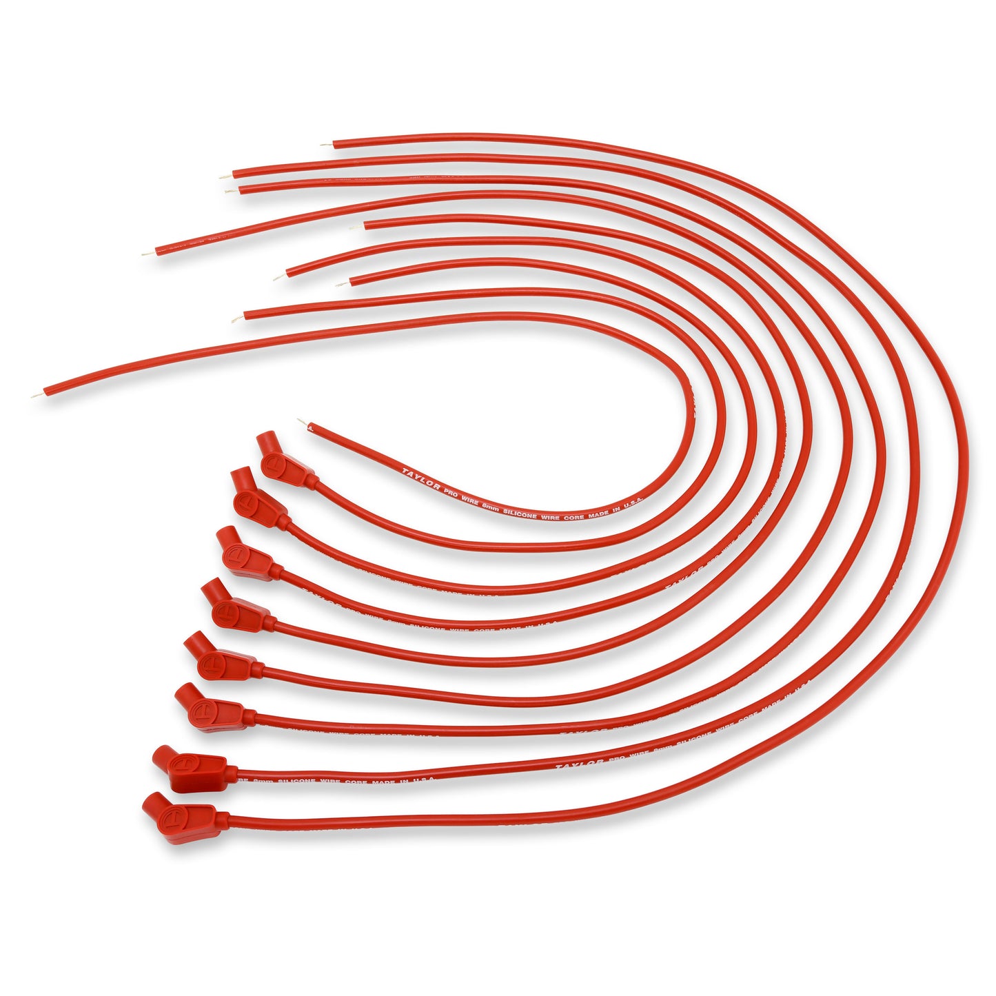 Taylor Cable 70252 8mm Pro TCW Ignition Wires univ 8 cyl 135 red