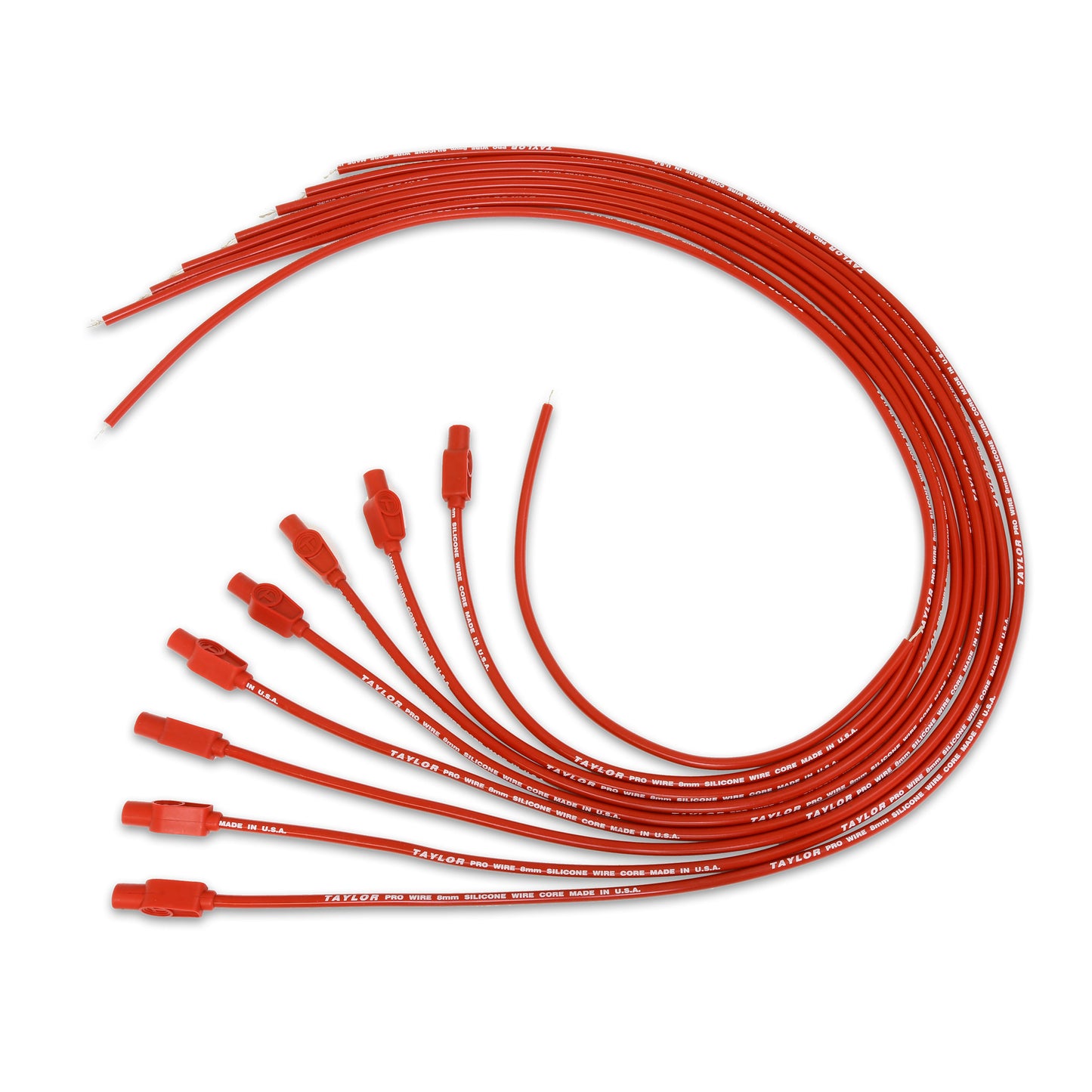 Taylor Cable 70264 8mm Pro Wire/Vertex TCW univ 8 cyl 180 red