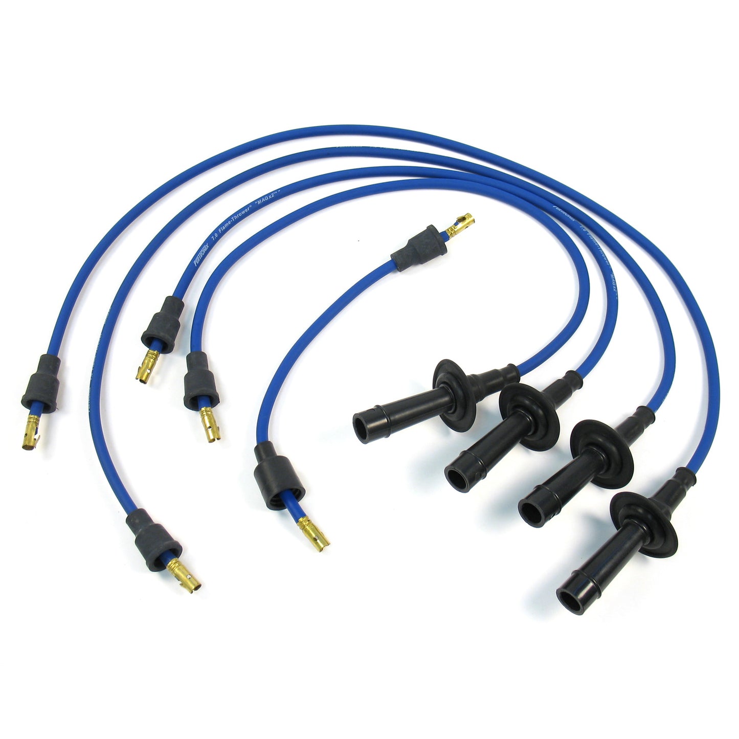 PerTronix 704301 Flame-Thrower Spark Plug Wires 4 cyl VW Custom Fit Blue