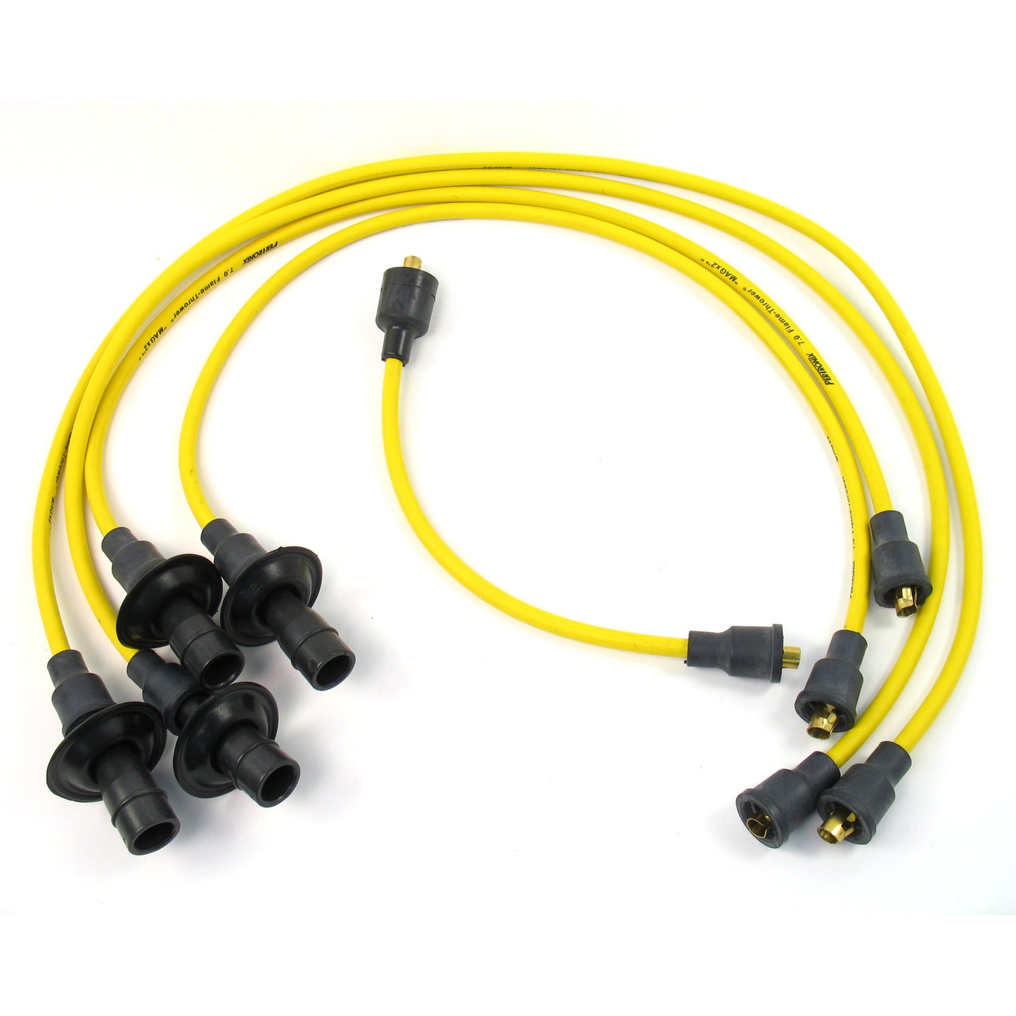 PerTronix 704501 Flame-Thrower Spark Plug Wires 4 cyl VW Custom Fit Yellow