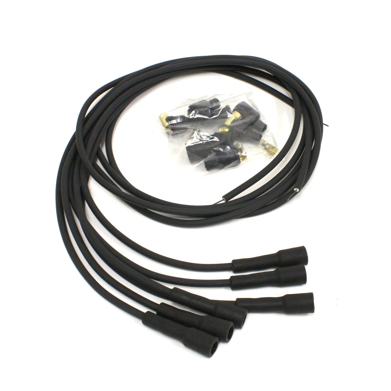 PerTronix 706180 Flame-Thrower Spark Plug Wires 6 cyl British Universal 180 Degree Black