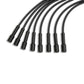 PerTronix 708105 Flame-Thrower Spark Plug Wires 8 cyl Custom Fit Black