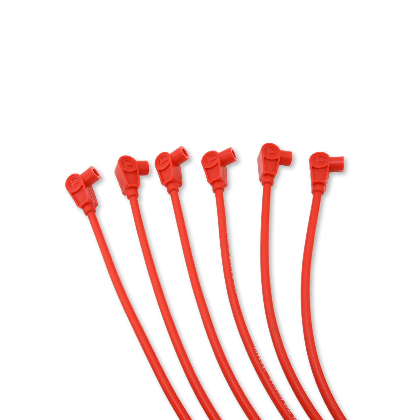 Taylor Cable 72200 8mm Spiro-Pro Custom Spark Plug Wires 6 cyl red