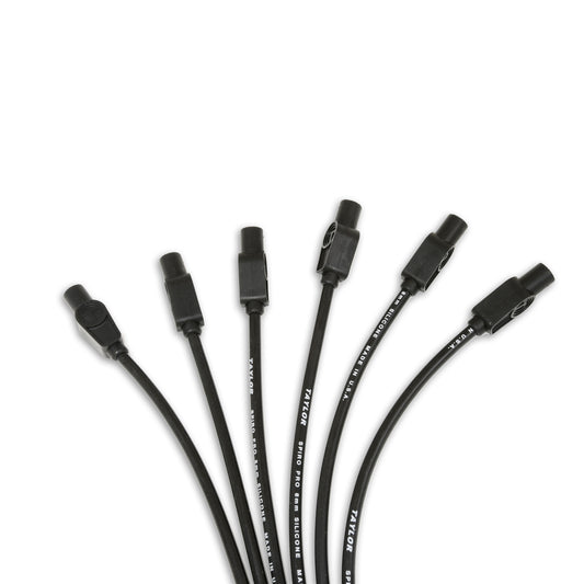 Taylor Cable 73045 8mm Spiro-Pro Ignition Wires univ 6cyl 180 black