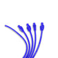 Taylor Cable 73635 8mm Spiro-Pro Ignition Wires univ 4 cyl 180 blue