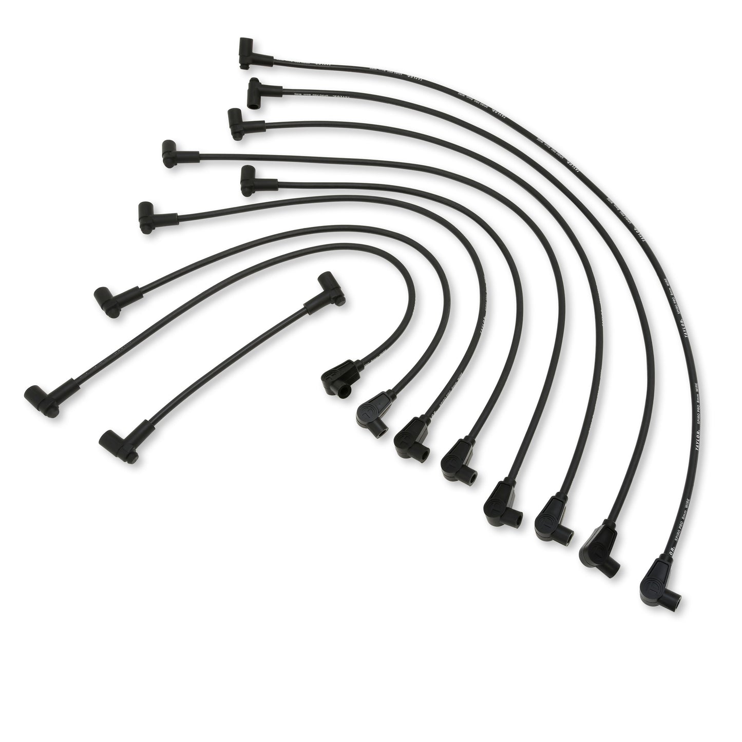 Taylor Cable 74002 8mm Spiro-Pro Custom Spark Plug Wires 8 cyl black