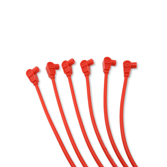 Taylor Cable 74200 8mm Spiro-Pro Custom Spark Plug Wires 6 cyl red