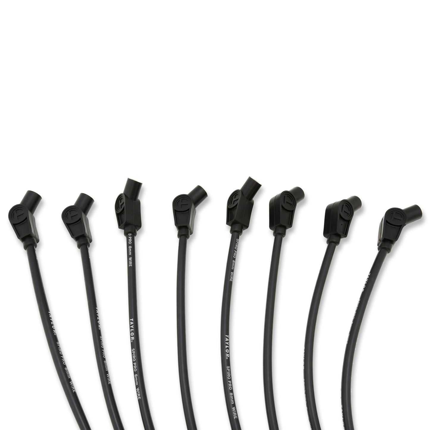 Taylor Cable 76031 8mm Spiro Pro Race Fit Spark Plug Wires 135° Black