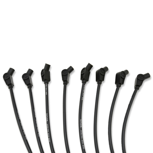 Taylor Cable 76031 8mm Spiro Pro Race Fit Spark Plug Wires 135° Black