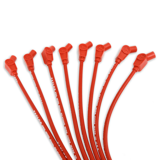 Taylor Cable 76258 8mm Spiro Pro Race Fit Spark Plug Wires 135° Red