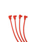Taylor Cable 77247 8mm Spiro-Pro Custom Spark Plug Wires 4 cyl red