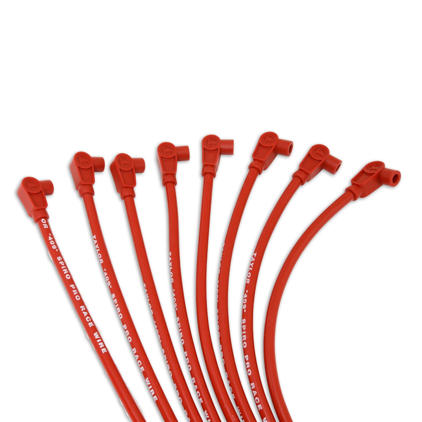 Taylor Cable 79227 10.4mm 409 Spiro Pro Race Fit Spark Plug Wires 90° Red