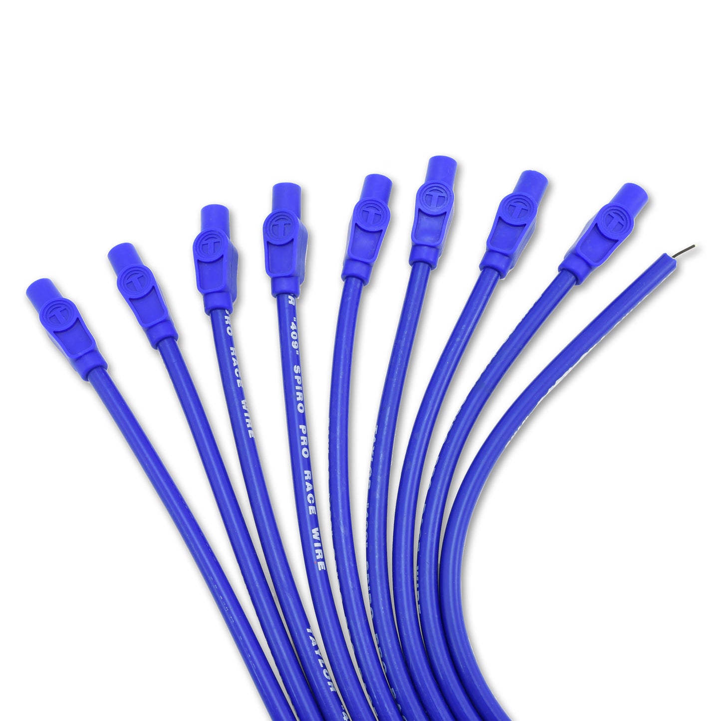 Taylor Cable 79655 10.4mm 409 Spiro-Pro Ignition Wires univ 8 cyl 180 blue