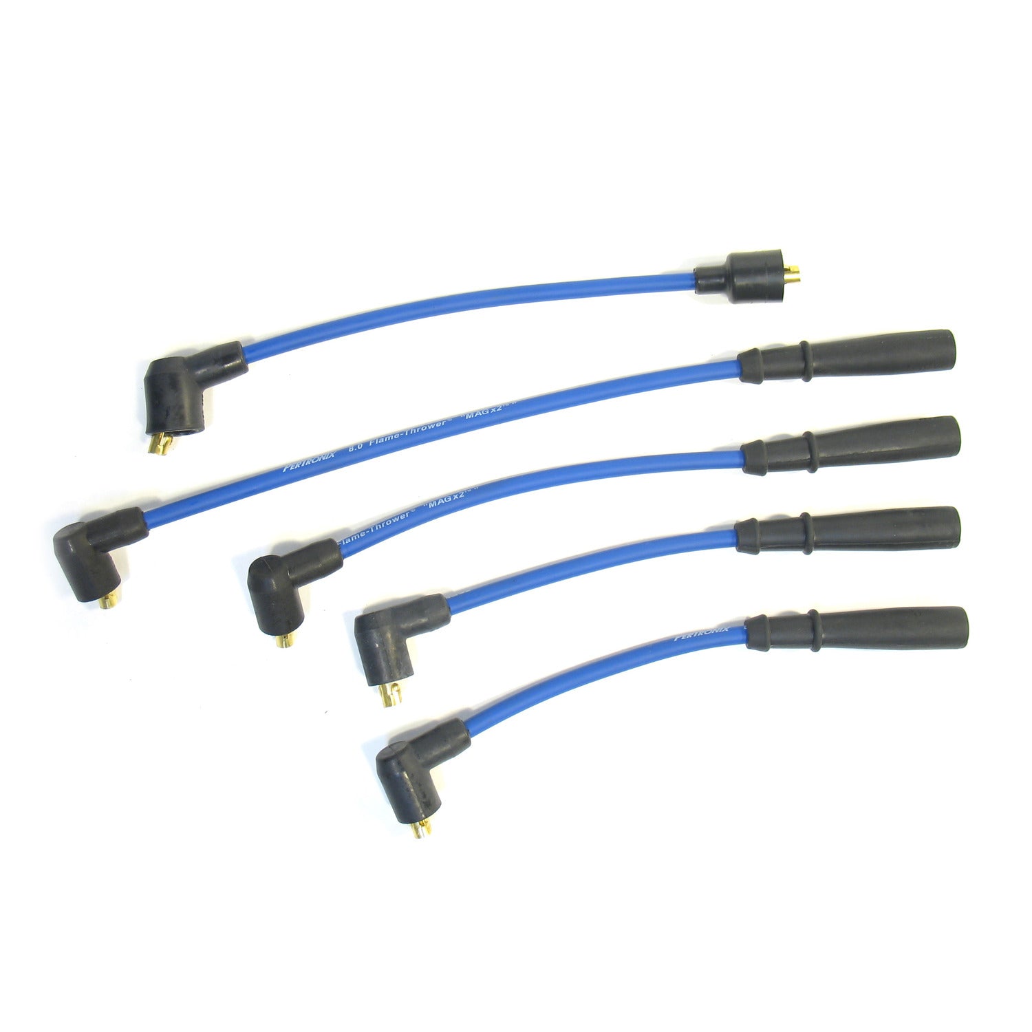 PerTronix 804310 Flame-Thrower Spark Plug Wires 4 cyl 8mm Triumph Blue