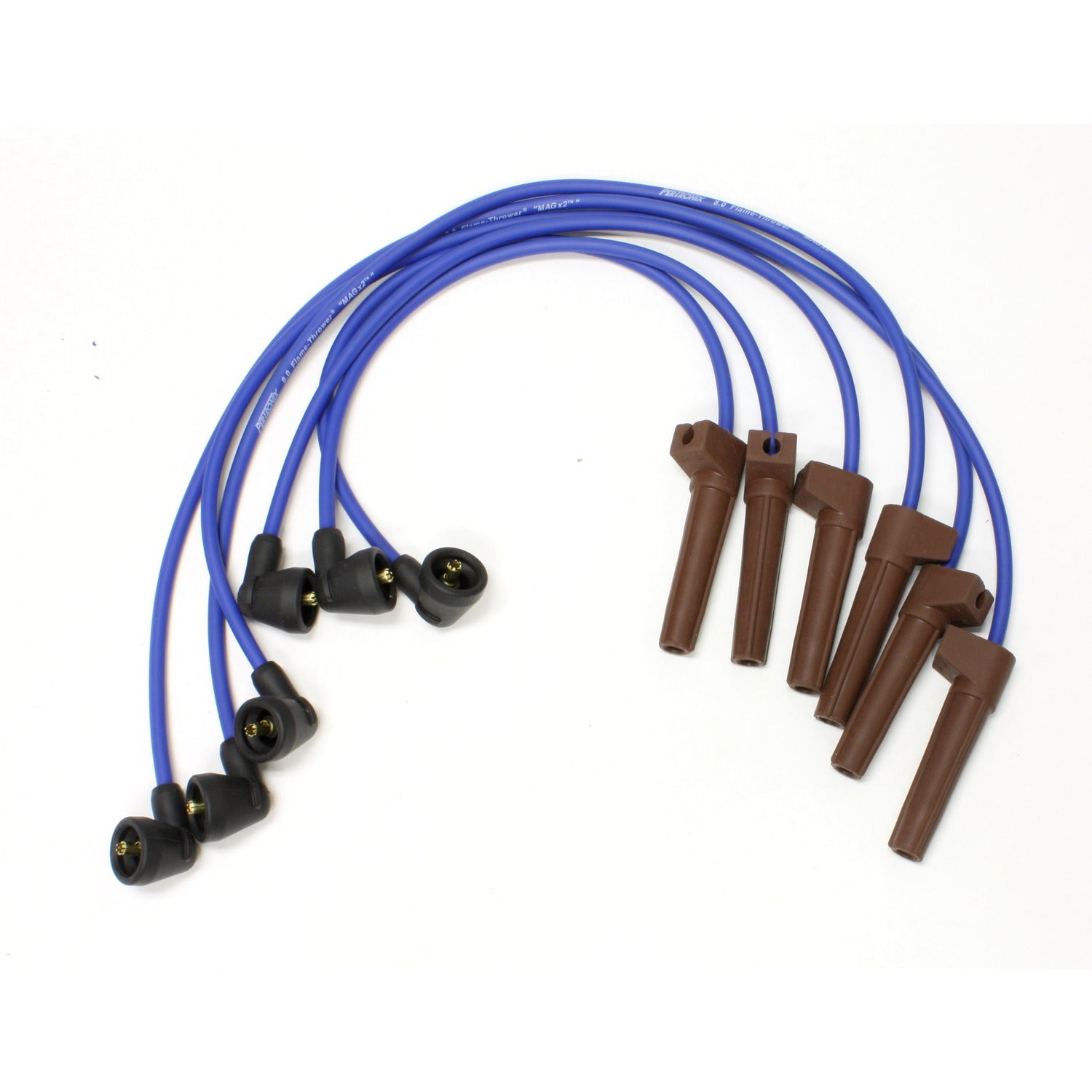 PerTronix 806326 Flame-Thrower Spark Plug Wires 6 cyl 8mm 01-05 Ranger 05-10 Mustang 4.0L Blue