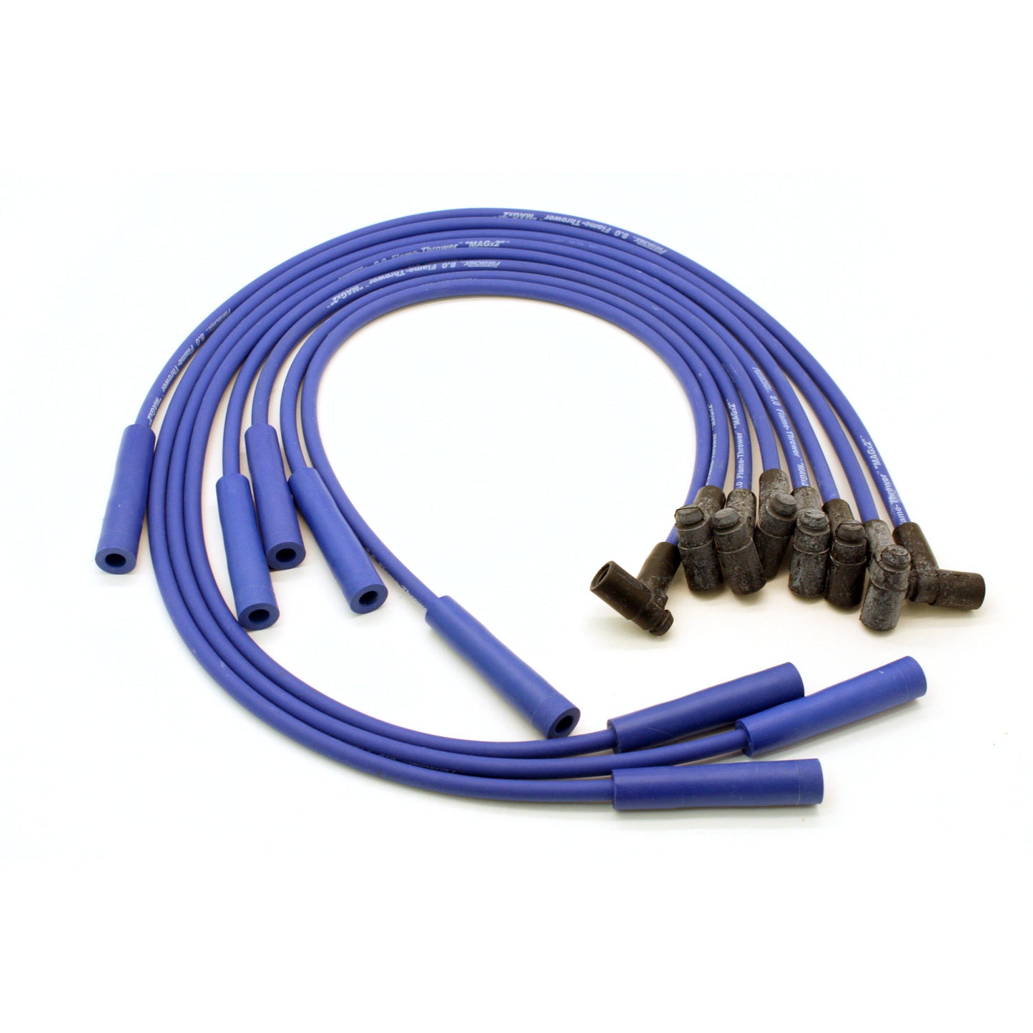 PerTronix 808305 Flame-Thrower Spark Plug Wires 8 cyl 8mm GM HEI Custom Fit Blue
