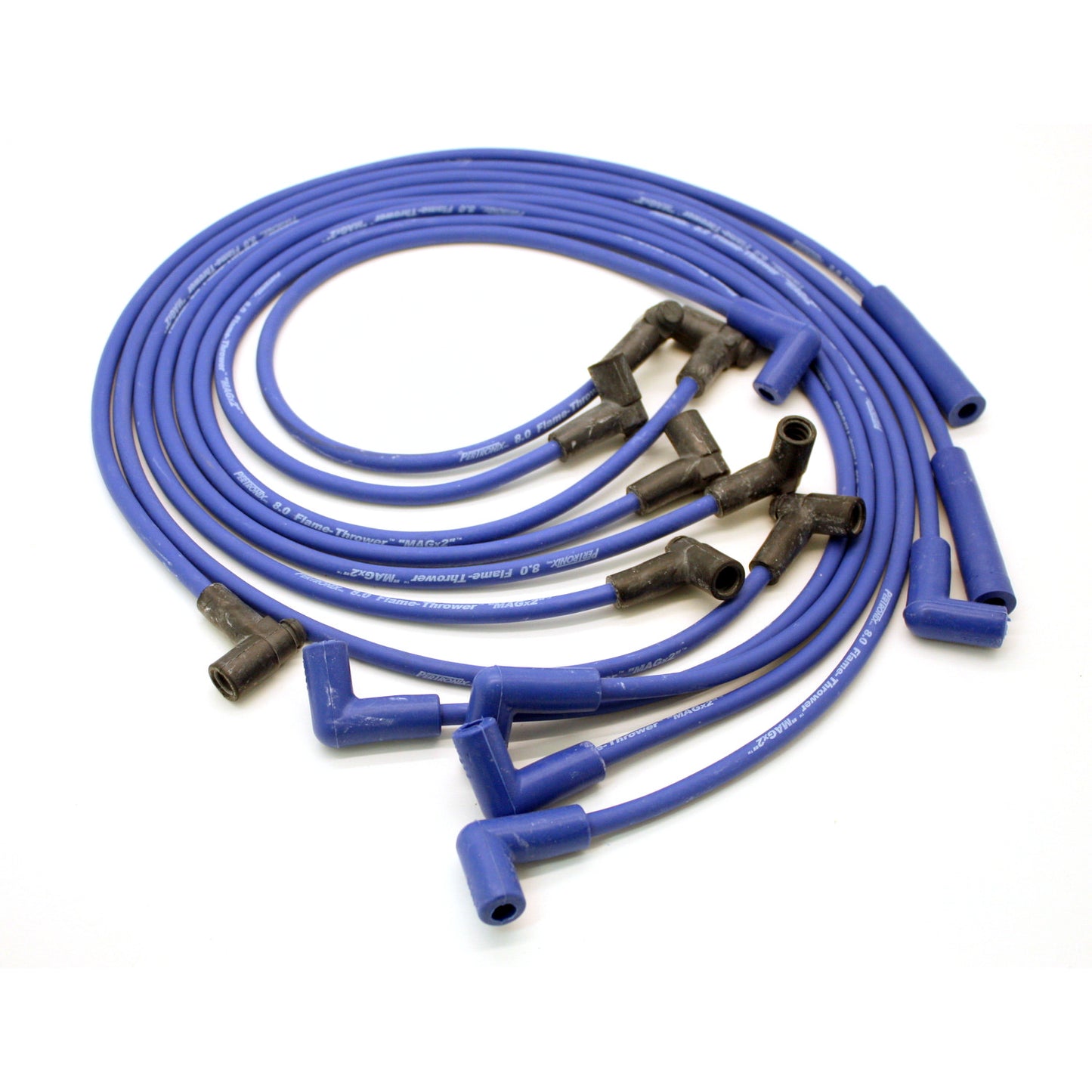 PerTronix 808308 Flame-Thrower Spark Plug Wires 8 cyl 8mm GM HEI Custom Fit Blue