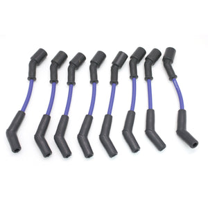PerTronix 808334 Flame-Thrower Spark Plug Wires 8 cyl 8mm 45 Degree Boots GM LS Blue