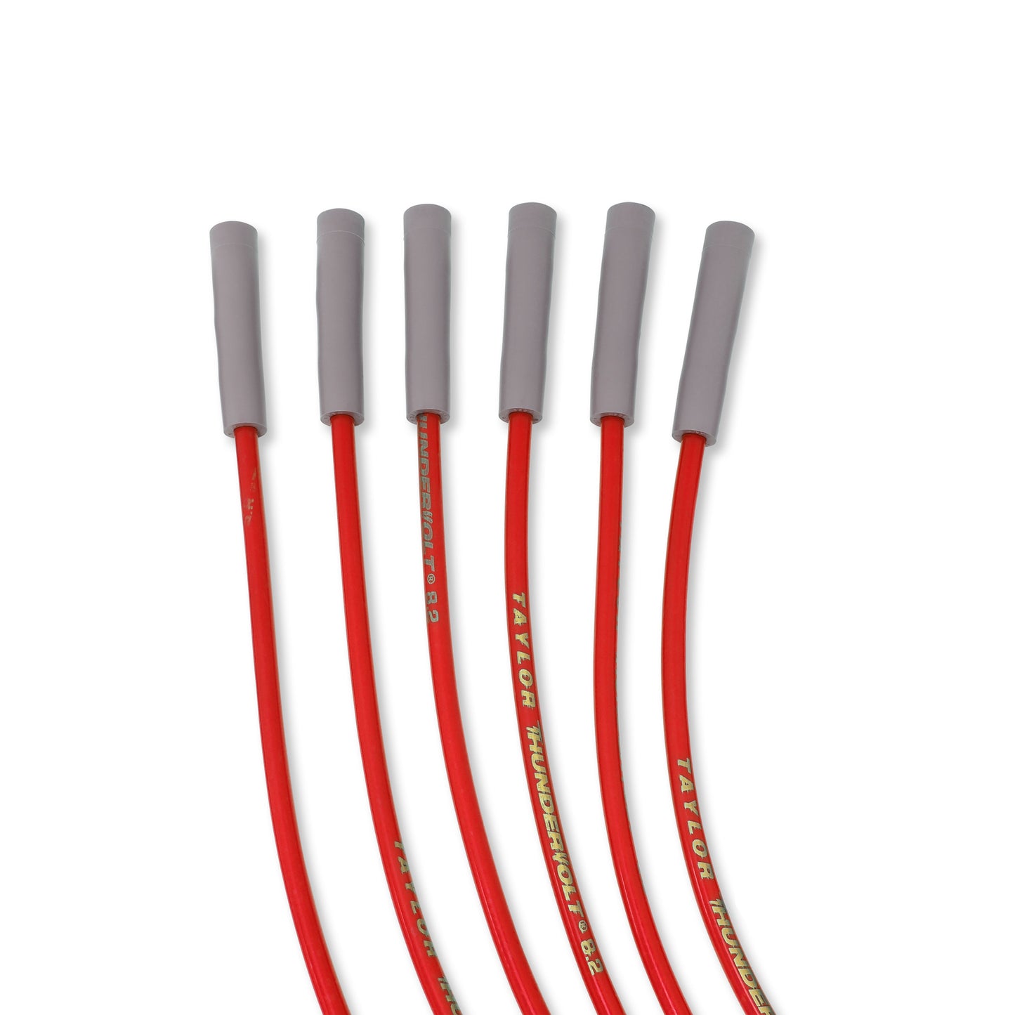 Taylor Cable 83245 8.2mm ThunderVolt Ignition Wires univ 6 cyl 180 red