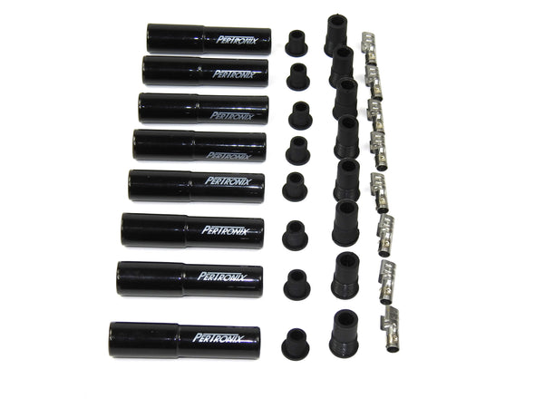 PerTronix 8562HT-8 Black Ceramic Spark Plug Boot Straight Set of 8