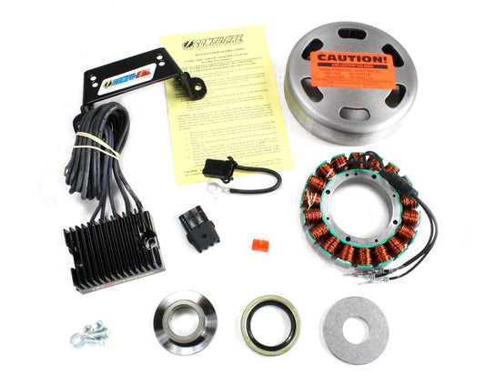Compu-Fire 55560 - Charging System Kit with Vented Rotor for 81-99 Evo Harley&reg; Models