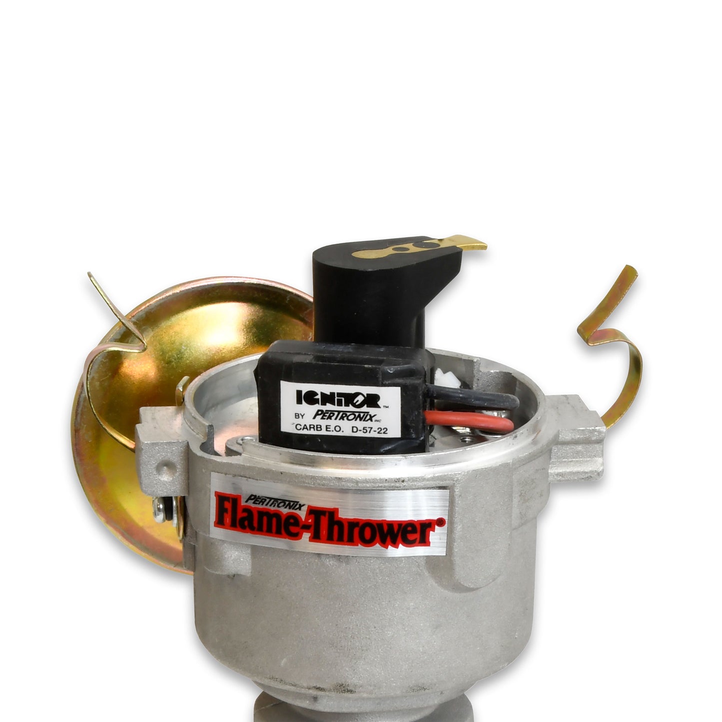 PerTronix D176600 Flame-Thrower Electronic Distributor Cast British 4 cyl Plug and Play with Ignitor Vacuum Advance