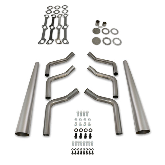 Patriot Exhaust H8475 1 3/4"x3 1/2" Header Lakester Weld-up Flat Head Ford