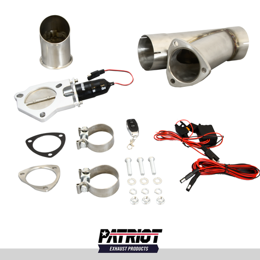 Patriot Exhaust PEC300K-1 Electronic Cutouts 3.0" Single System