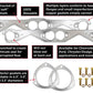 Patriot Exhaust 66091 Seal-4-Good Gaskets Ford SB 221-302, 351W, dual bolt 1.71 inx1.42 in