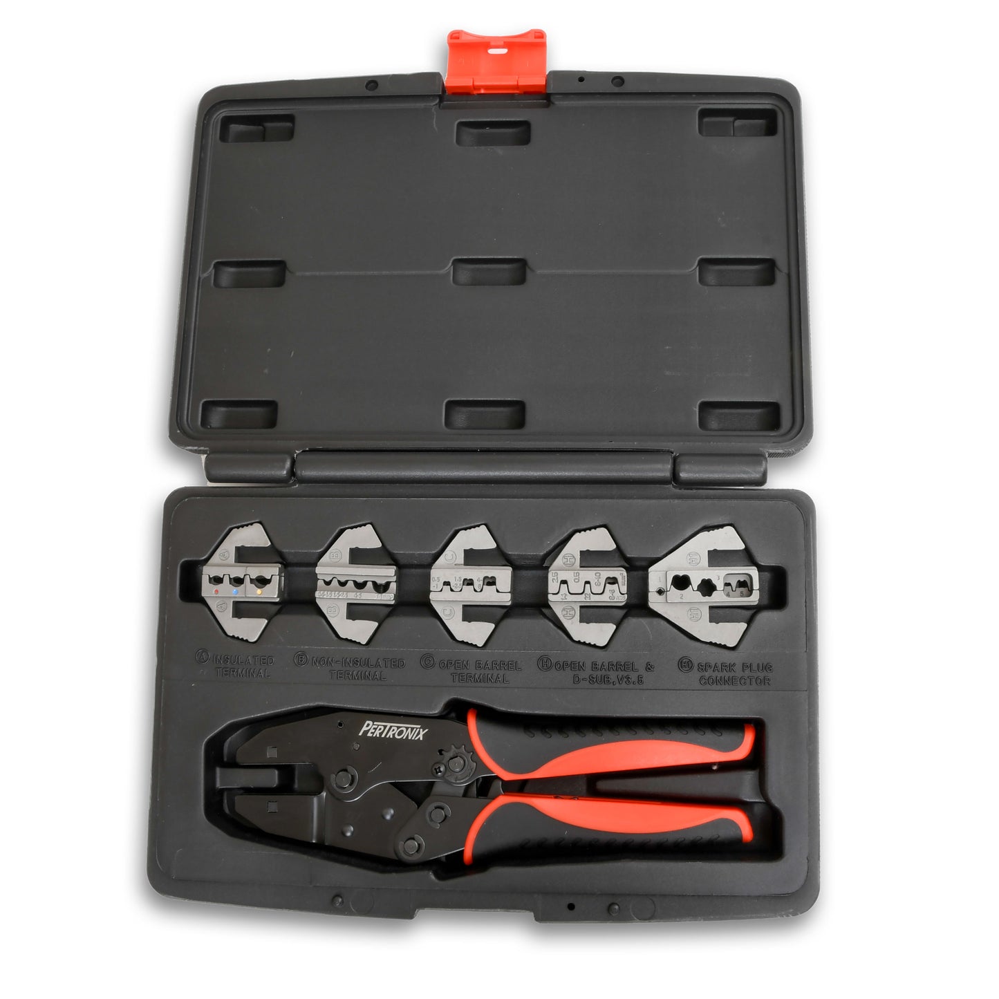 PerTronix T3001 Quick Change 6 Piece Ratchet Crimp Tool Kit