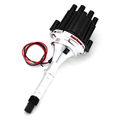 PerTronix D160800 Flame-Thrower Electronic Distributor Billet AMC V8 Plug and Play with Ignitor II Technology Non Vacuum Advance Black Cap