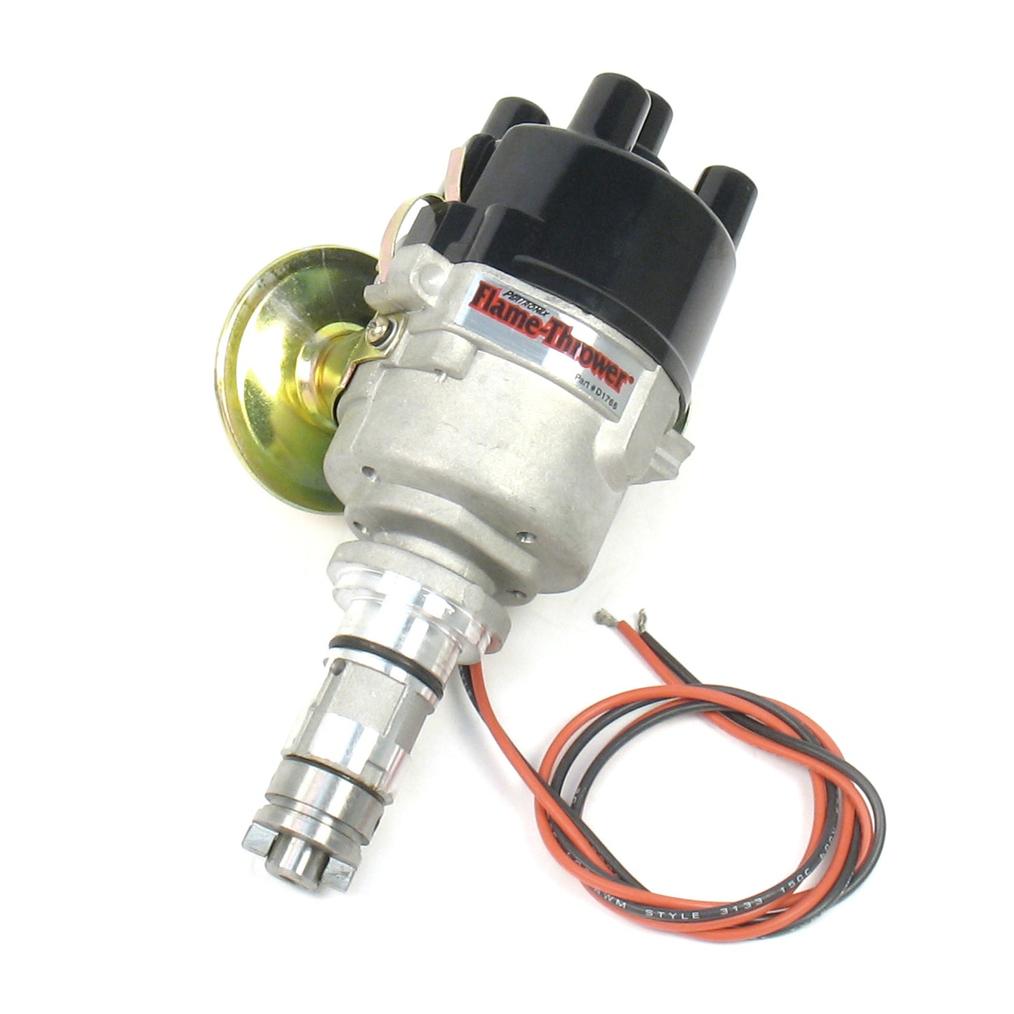 PerTronix D170618 Flame-Thrower Electronic Distributor Cast British 4 cyl Plug and Play with Ignitor II Technology with Vacuum