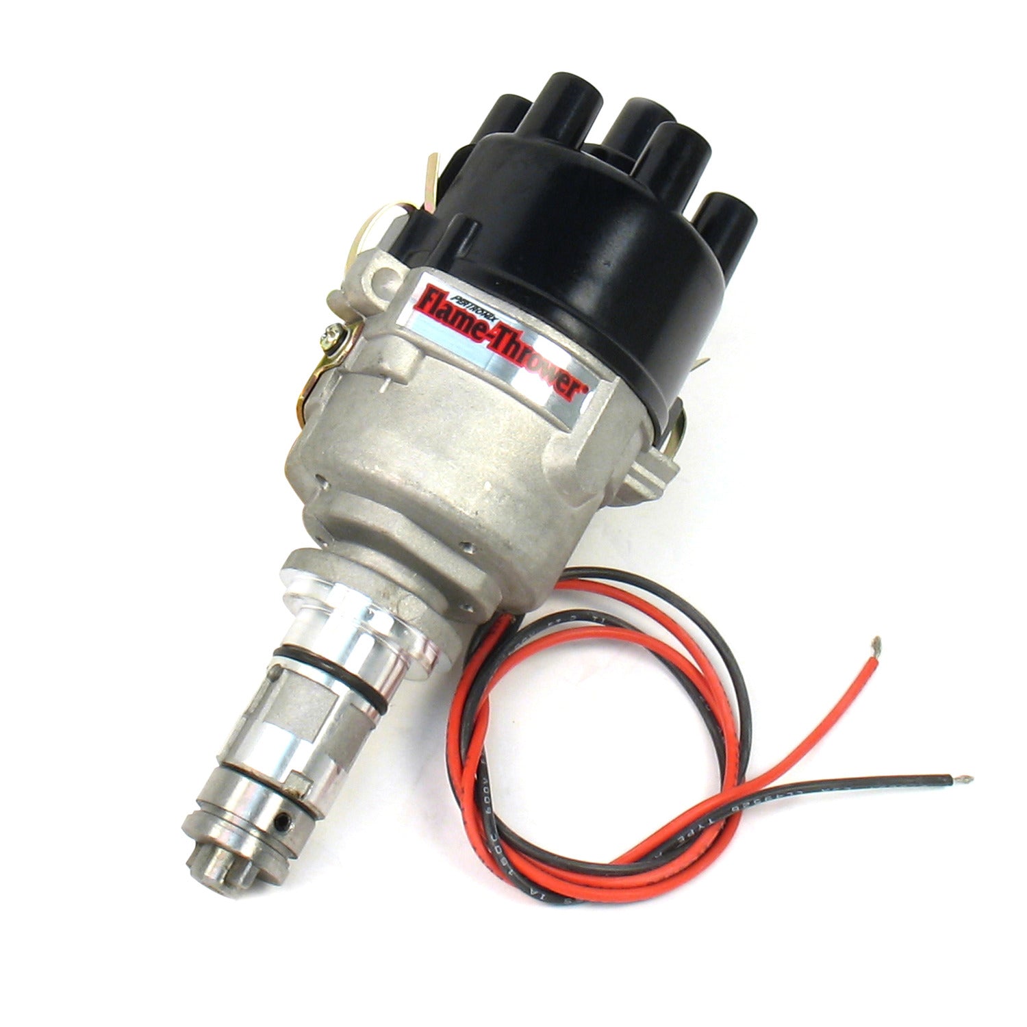 PerTronix D177628 Flame-Thrower Electronic Distributor Cast British 6 cyl Plug and Play with Ignitor Non Vacuum Advance