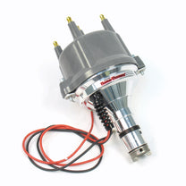 PerTronix D180813 Flame-Thrower Electronic Distributor Billet VW Type 1 Engine Plug and Play with Ignitor II Technology Non Vacuum Gray Cap
