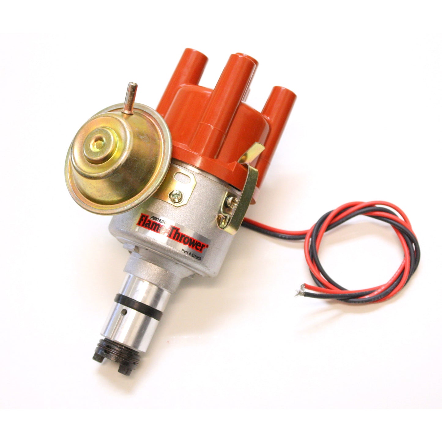 PerTronix D182504 Flame-Thrower Electronic Distributor Cast VW Type 1 Engine Plug and Play with Ignitor II Vacuum Advance