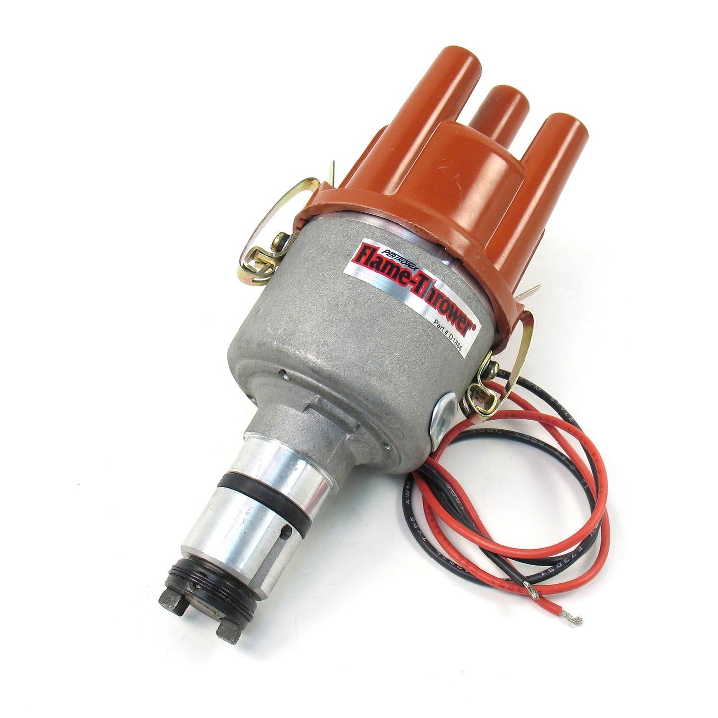 PerTronix D182604 Flame-Thrower Electronic Distributor Cast VW Type 1 Engine Plug and Play with Ignitor II Non Vacuum