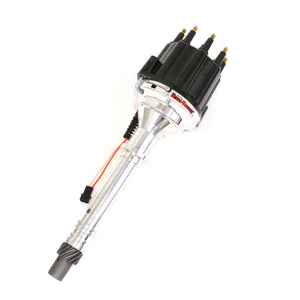 PerTronix D300810 Flame-Thrower Electronic Distributor Billet Magnetic Trigger Chevrolet Small Block/Big Block Black Male Cap - Non Vacuum