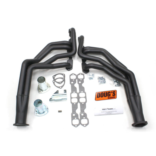 Doug's Headers D317-B 1 3/4" 4-Tube Full Length Header Chevy II Small Block Chevrolet 62-67 Hi-Temp Black Coating