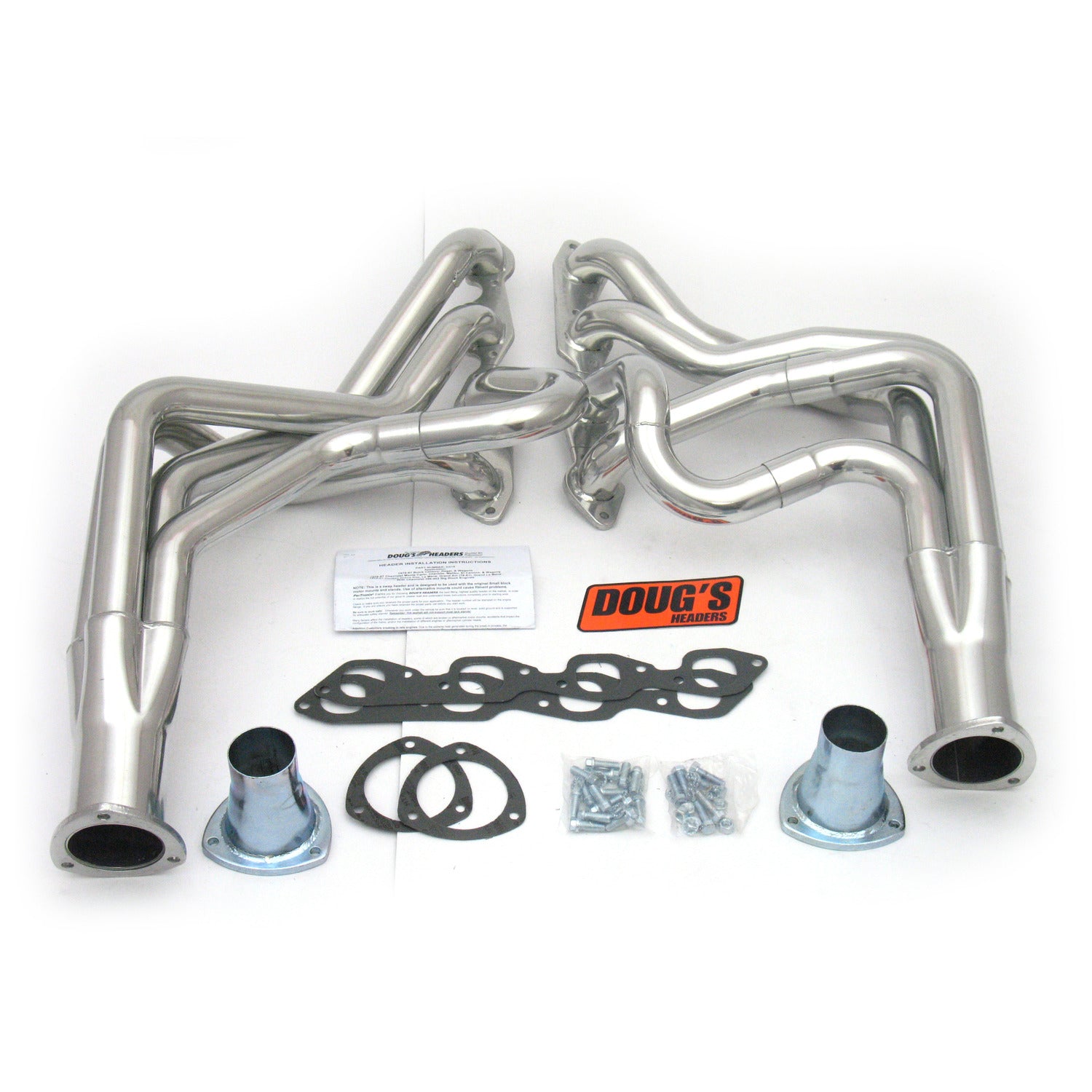 Doug's Headers D318 2" 4-Tube Full Length Header Chevelle Big Block Chevrolet 78-87 Metallic Ceramic Coating