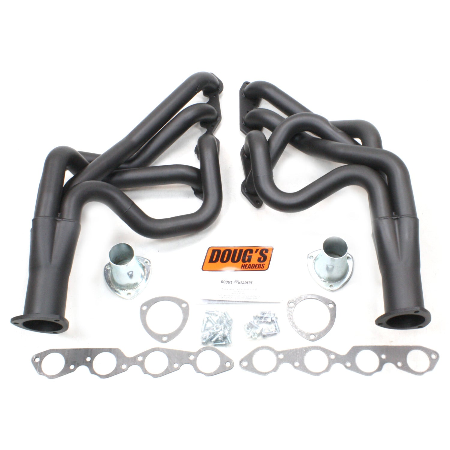 Doug's Headers D319-B 2 1/8" 4-Tube Full Length Header Camaro Big Block Chevrolet 67-69 Hi-Temp Black Coating