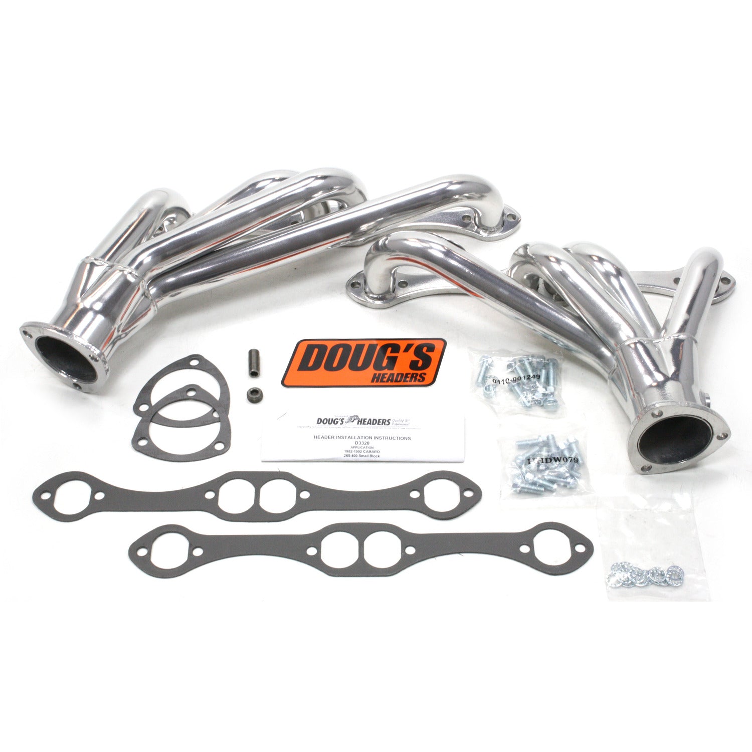 Doug's Headers D3320 1 5/8" 4-Tube Shorty Header Chevrolet Camaro Small Block Chevrolet 82-92 Metallic Ceramic Coating