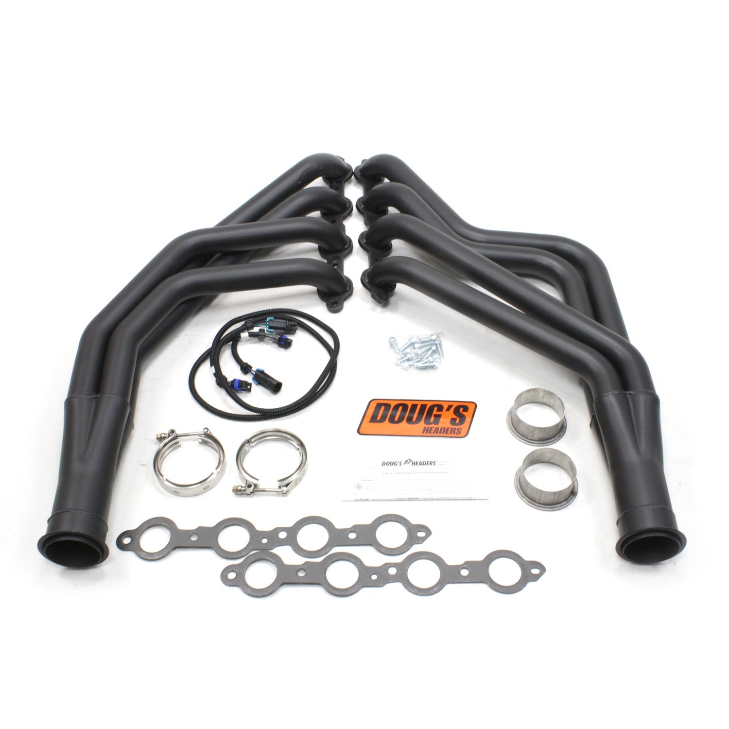 Doug's Headers D333-B 1 7/8" 4-Tube Full Length Header Chevrolet Camaro LS1/LS6 70-81 Hi-Temp Black Coating