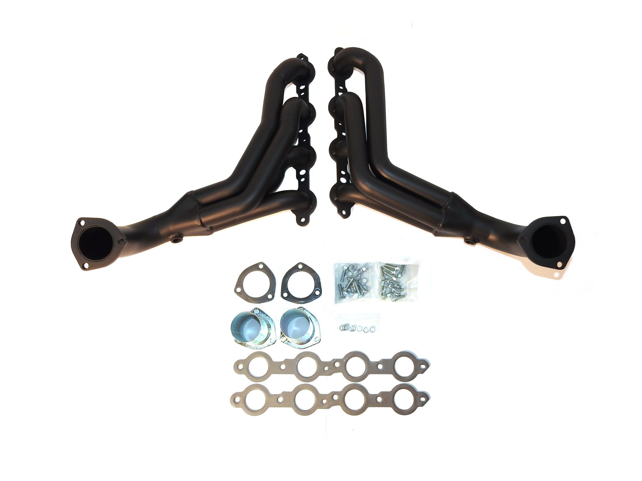 Doug's Headers D3343-B 1 3/4" 4-Tube Shorty Header Chevrolet Passenger Car/Wagon 58-64 LS1-LS6 Swap High-Temp Black Coating