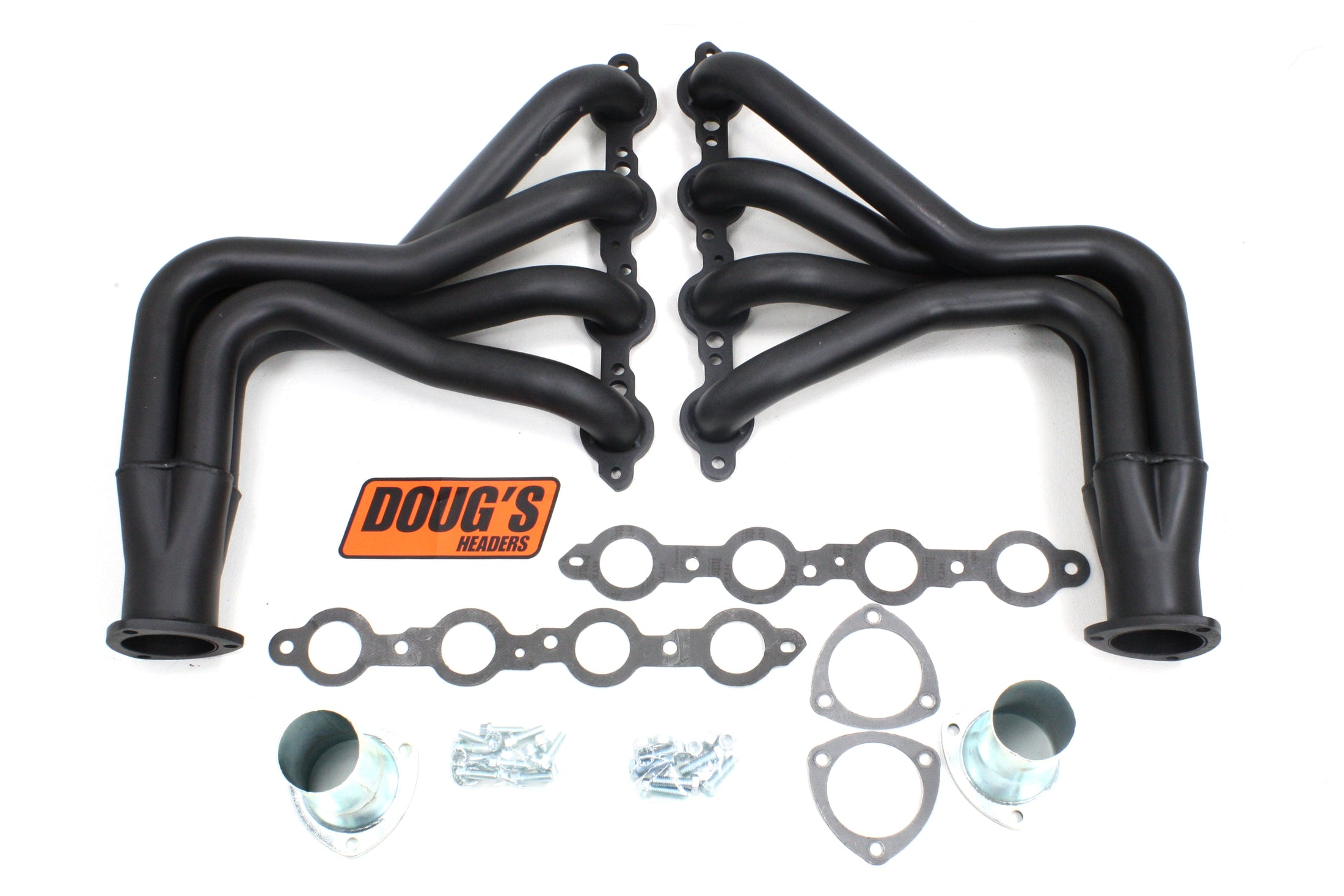 Doug's Headers D3347-B 1 3/4" 4-Tube Full Length Header Chevrolet  LS1 Engine Swap Camaro 67-69 Nova 62-74 48-56 F-100 and Various Street Rods with the TCI Mustang II front clips Hi-Temp Black Coating