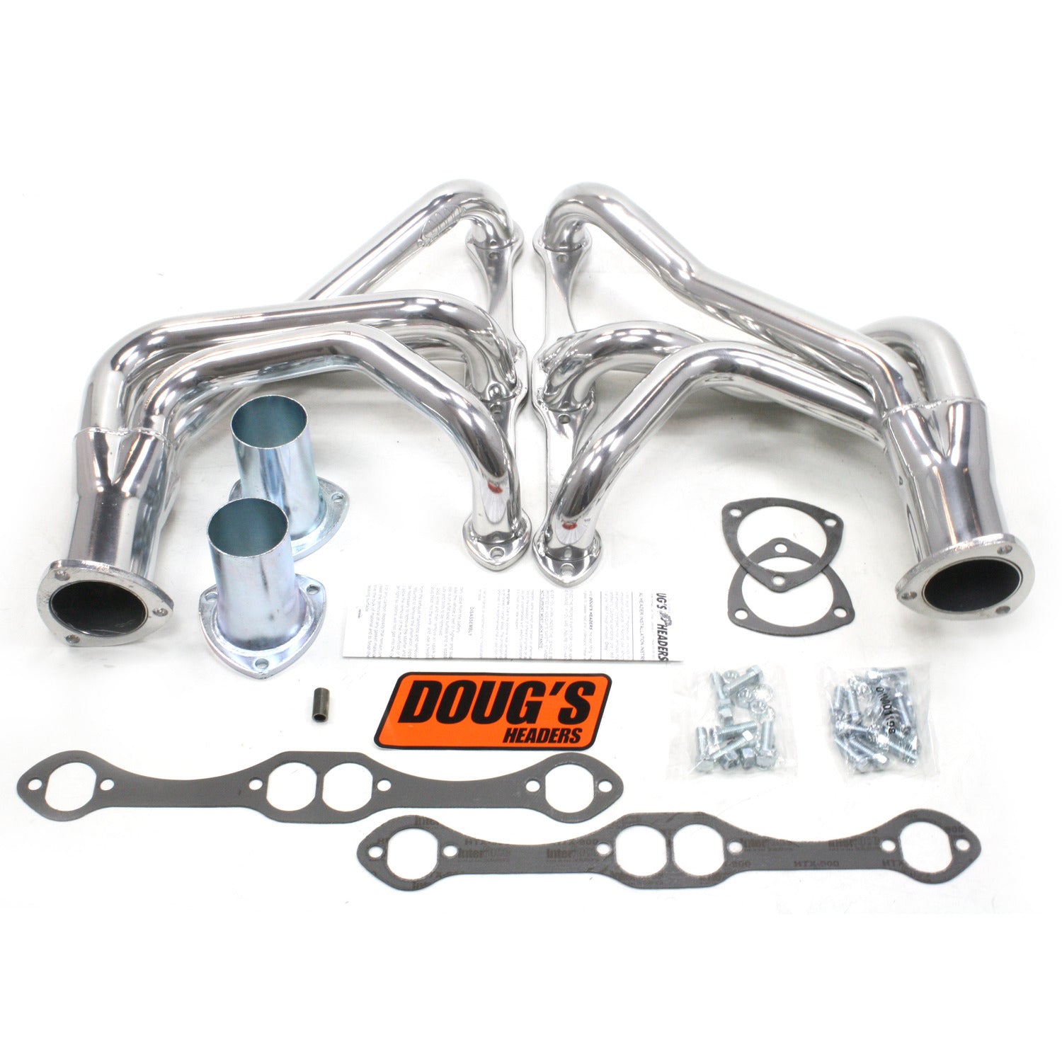 Doug's Headers D350 1 5/8" 4-Tube Full Length Header Chevrolet Corvette Small Block Chevrolet 63-74 Metallic Ceramic Coating