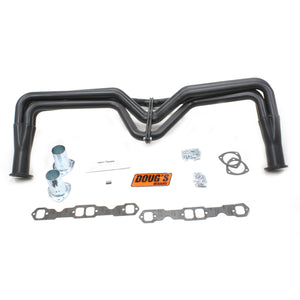 1955-57 Chevy Passenger Car/Wagon Small Block 1 3/4" 4-Tube Fenderwell Header with Hi-Temp Black Coating