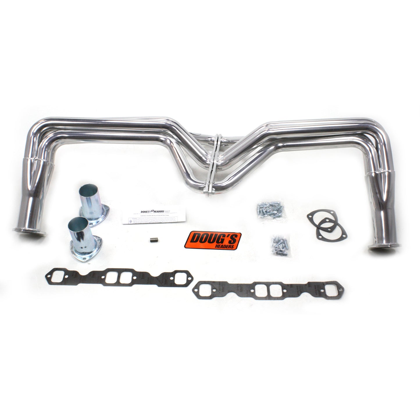 Doug's Headers D355 1 3/4" 4-Tube Full Length Header Chevrolet Pass Small Block Chevrolet 55-57 Metallic Ceramic Coating