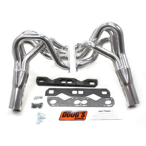 1962-67 Chevy Nova Small Block 2" 4-Tube Full Length Header with Metallic Ceramic Coating